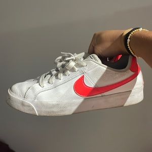 Nike sneakers with red check